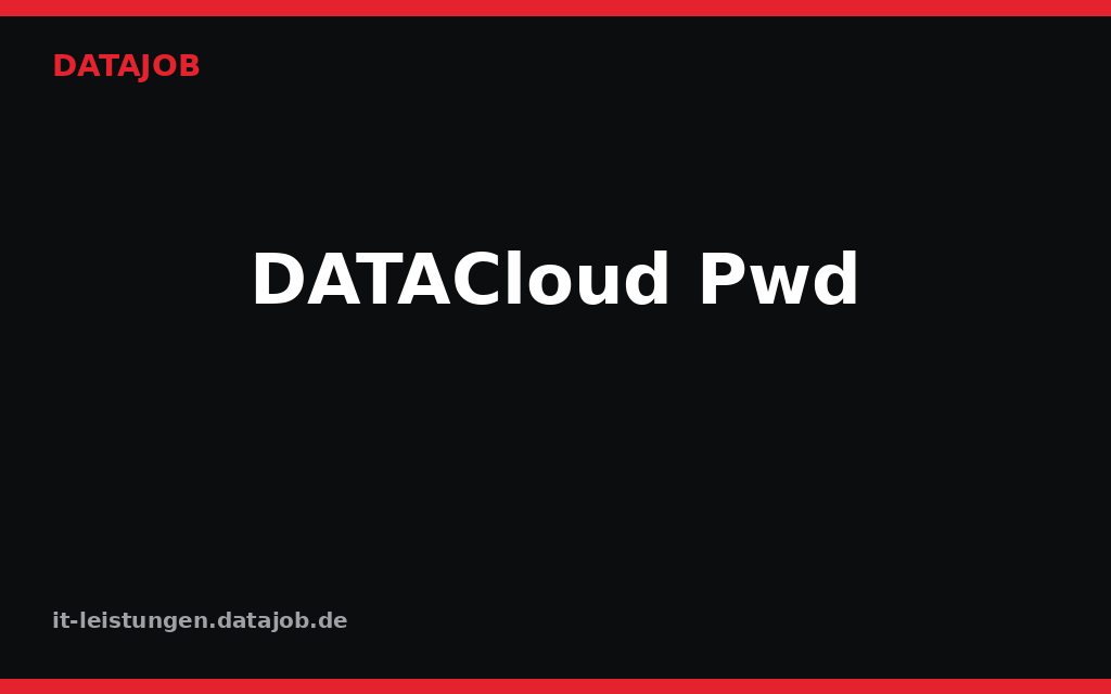 DATACloud Pwd
